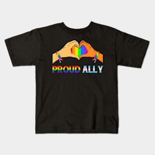 Proud LGBT Ally Support Pride Mom Mother LGBT Month Kids T-Shirt